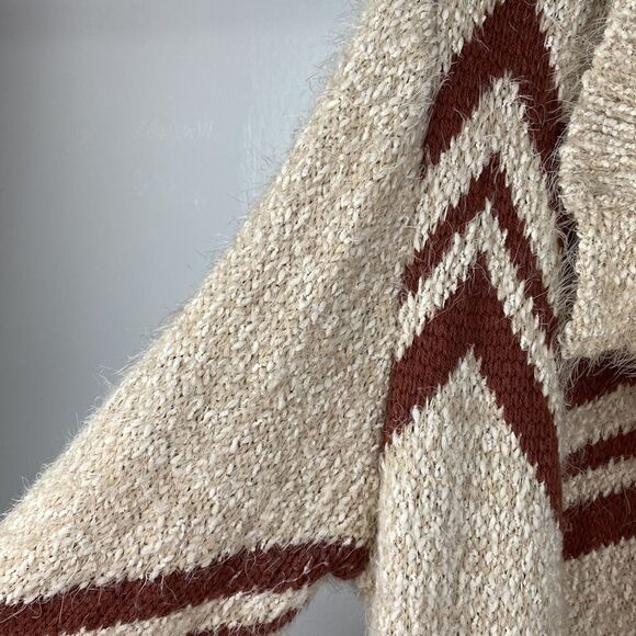 Alya eyelash long sleeve open front cardigan sweater size M - Picture 2 of 10